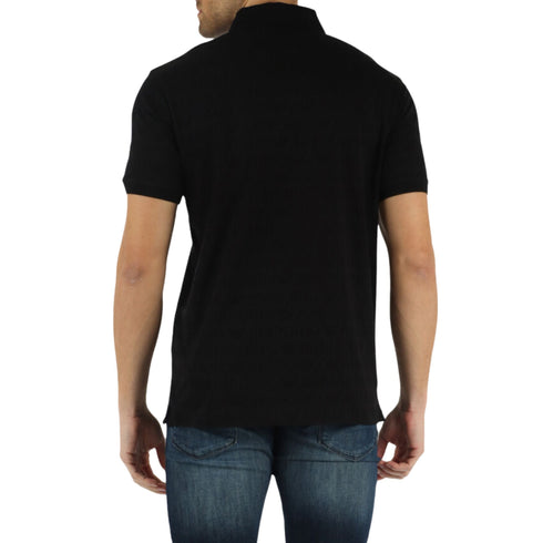 Emporio Armani Polo Polo Uomo in jersey di puro cotone Nero - Francavilla Moda